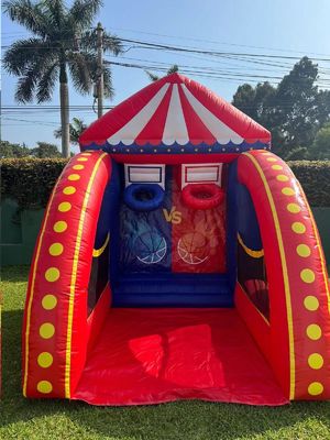 PVC Tarpaulin Şişirme Basketbol Oyunu Park için Karnaval Etkinlikleri