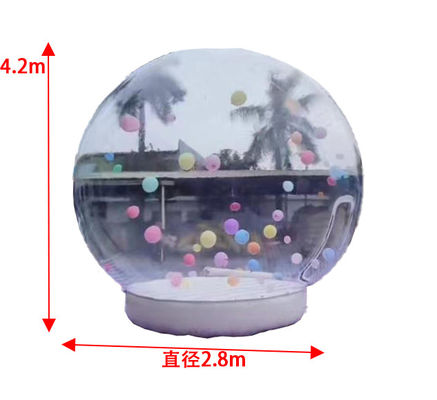 PVC Şişme Balon Balon Evi Güzel Fotoğraf Çekimi İçin Şeffaf