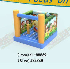 Küçük Ticari Kalite Şişme Maymun Atlama Kalesi 4*4*4m