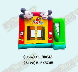 Mickey Mouse temalı Tarpaulin şişirme kalesi