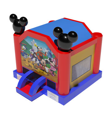 Mickey Mouse desenli ticari şişme sıçrama evi