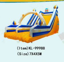 Beyaz Sarı Mavi Çocuklar Eğlence Parkı Şişme Kaydırma Kiralık