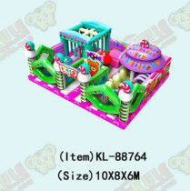 Candy Land Çocuklar Eğlence Parkı Şişme sıçrama engelli