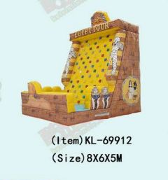 Egypt - Themed Inflatable Rock Climbing Wall: A Fun Adventure Awaits All with Mummies and Pharaohs